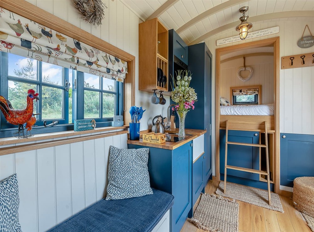 Open plan living space (photo 6) at Lillies Shepherd Hut in Nottingham, Leicestershire