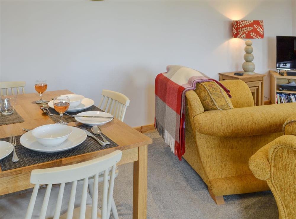 Attractive living/ dining room at Lillys in Boyton, near Launceston, Cornwall