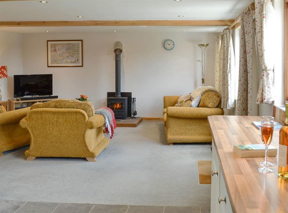 Spacious living area at Lillys in Boyton, near Launceston, Cornwall