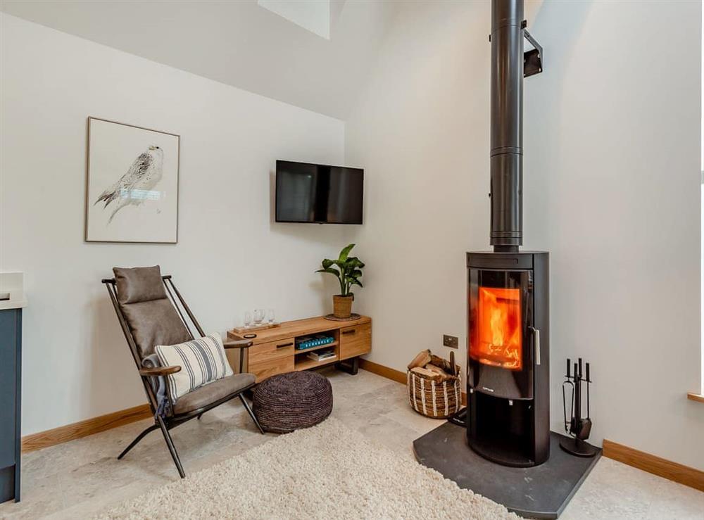 Living area at Lily Cottage in Findhorn, Morayshire