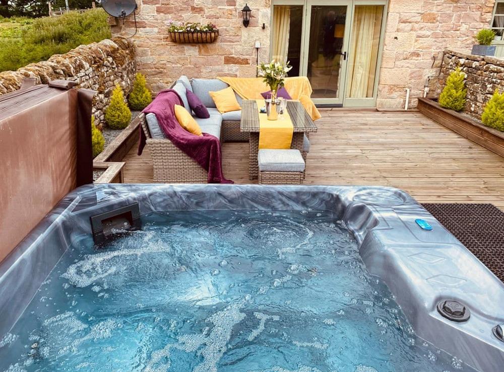 Hot tub (photo 2) at Lily Rose Cottage in Gilsland, near Brampton, Cumbria