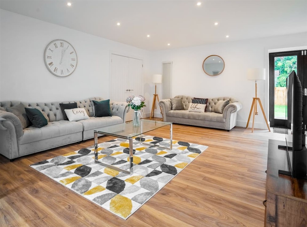 Living room at Lima Lodge in Carlton Colville, Suffolk