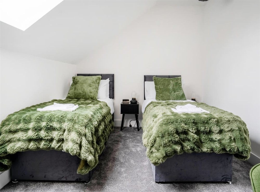 Twin bedroom at Lima Lodge in Carlton Colville, Suffolk