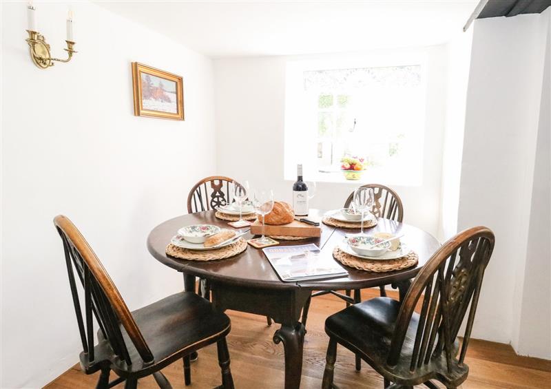 The dining area at Lime Cottage, Burton Bradstock