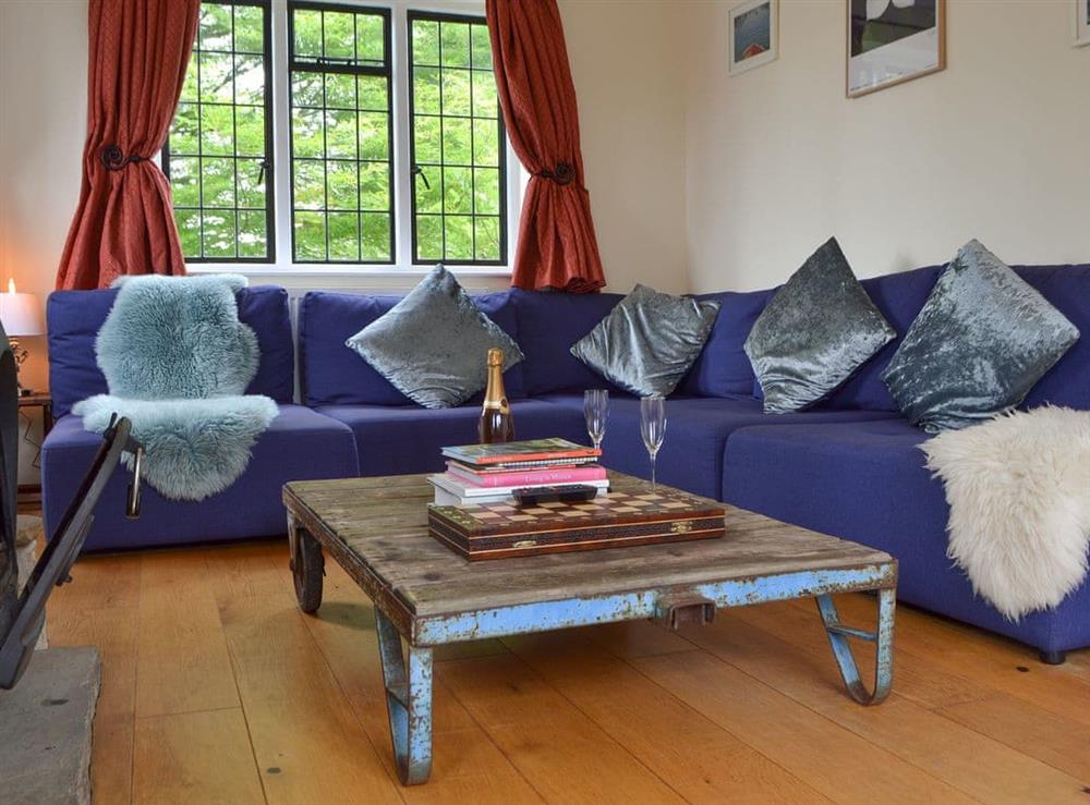 Cosy living room at Lime Cross Cottage in Herstmonceux, near Hailsham, East Sussex