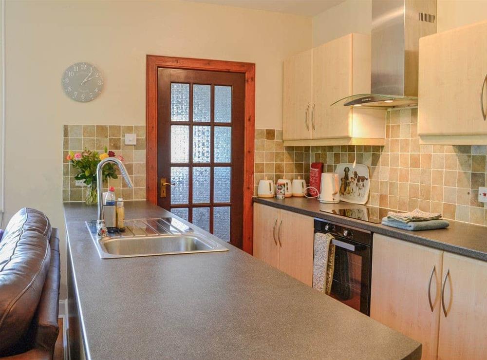 Kitchen area at Lime tree Cottage in Newtonairds, Dumfriesshire