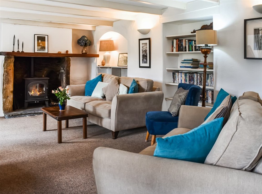 Living room at Lime Tree Cottage in St. Teath, Cornwall