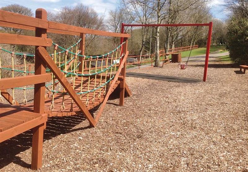 Play area at Lime Tree Park in Buxton, Derbyshire