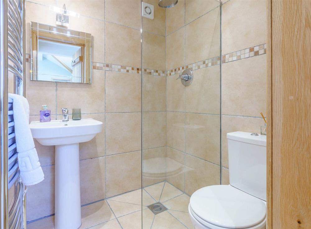 Shower room at Limecroft in Malham, North Yorkshire