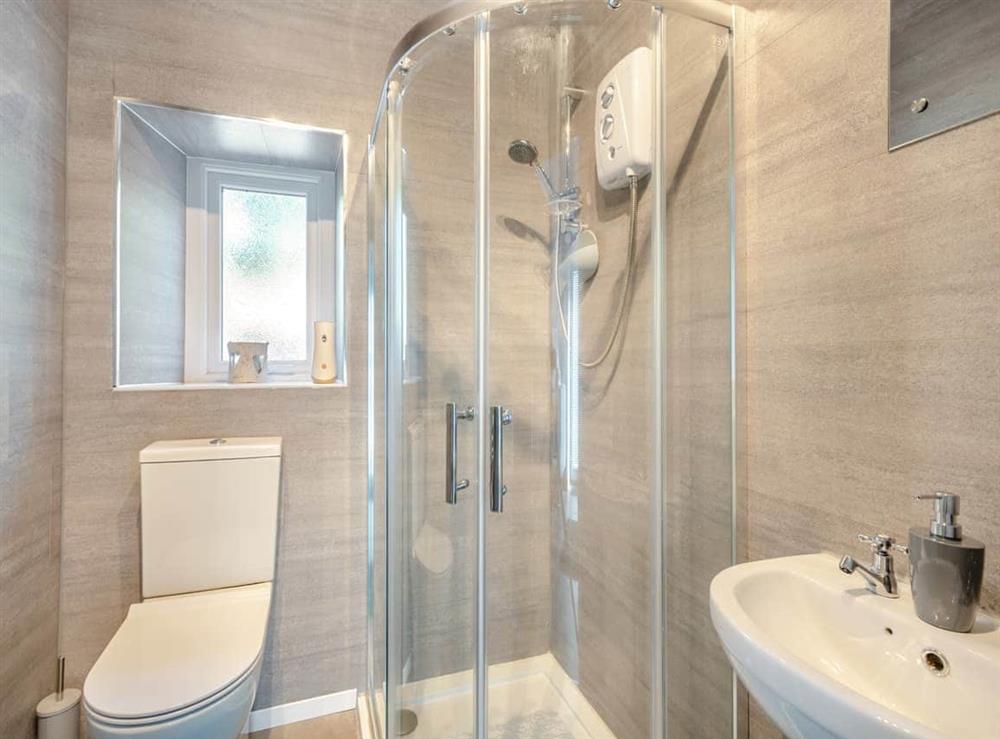 Shower room at Lincumtoy in Pinwherry, near Girvan, Ayrshire