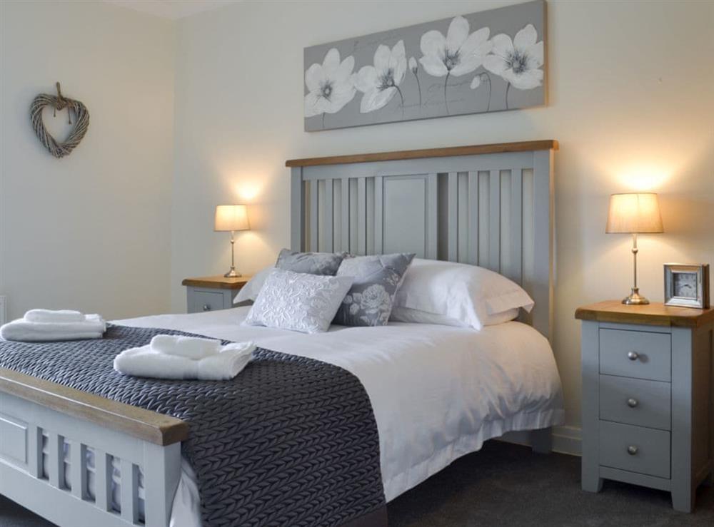 Double bedroom at Lings Farm Cottage in Temple Normanton, near Chesterfield, Derbyshire