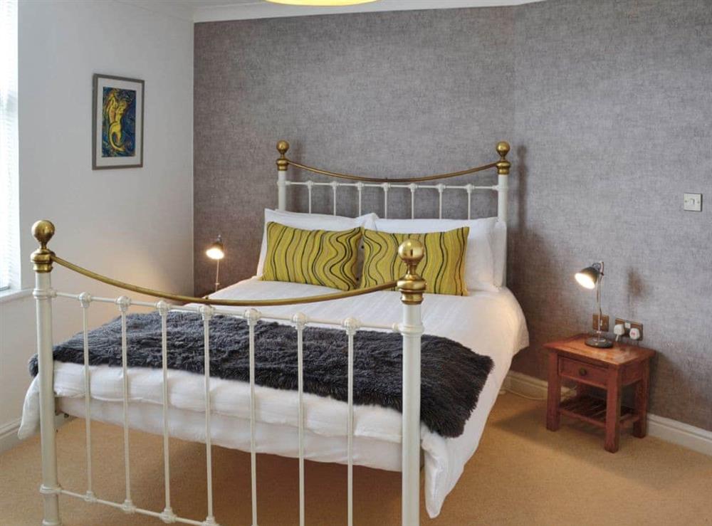 Double bedroom at Linhay Apartment in St Austell, Cornwall
