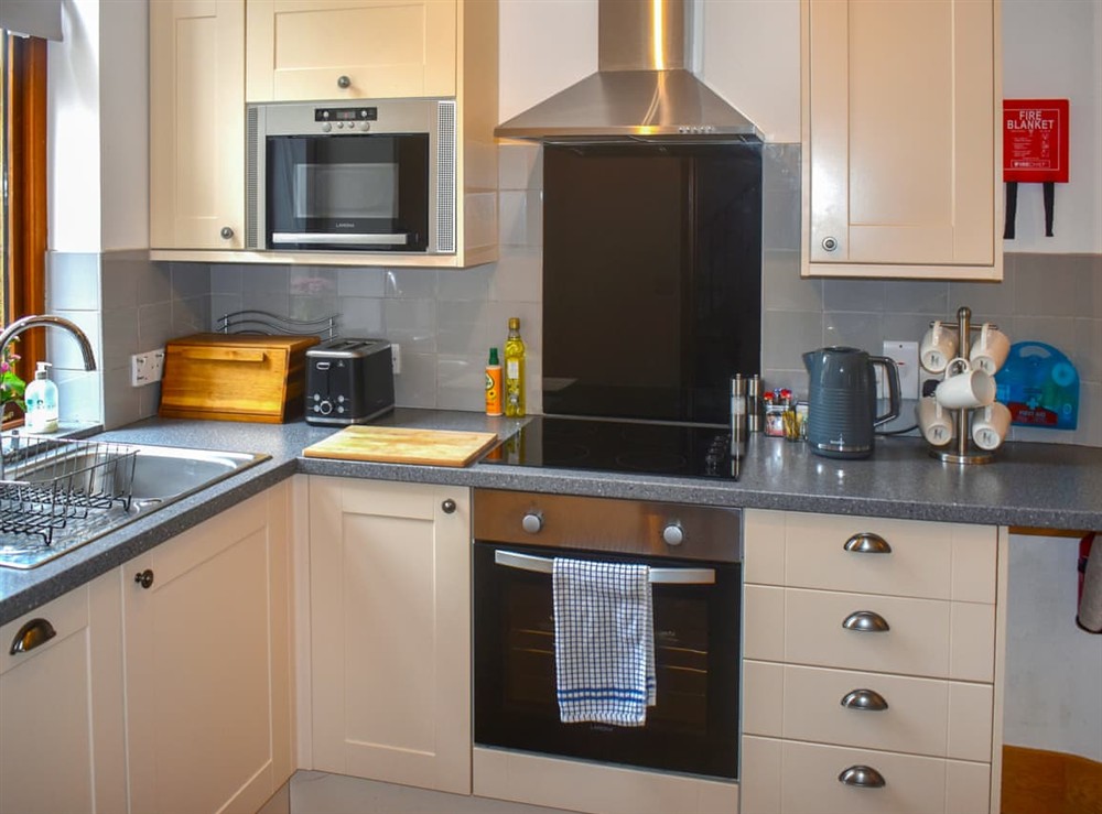 Kitchen at Linhay Cottage in Lyme Regis, Devon