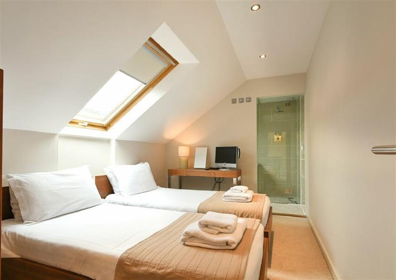 One of the 2 bedrooms at Links Barn, Seahouses