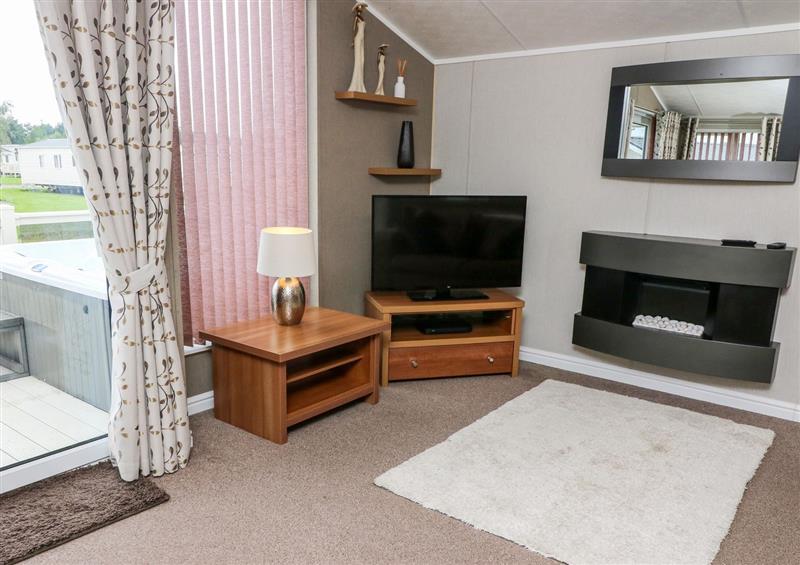 The living room at Links Lodge, Flookburgh