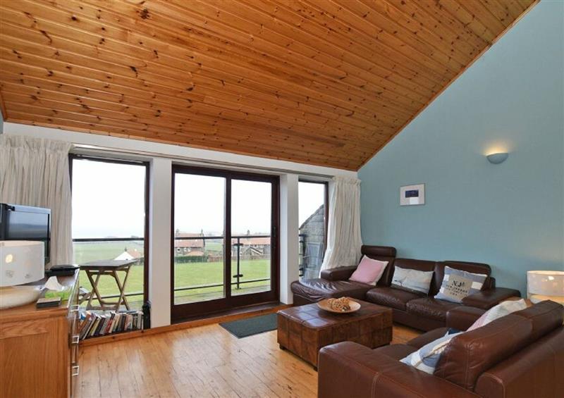 The living room at Links View, Embleton
