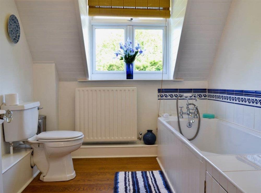 Bathroom at Linnets in Fitzhead, nr Wivelscombe, Somerset