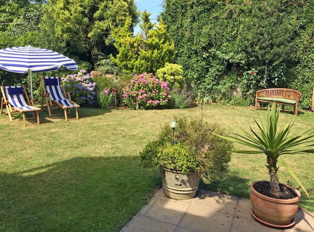 Peaceful, secluded garden at Linnets in Fitzhead, nr Wivelscombe, Somerset