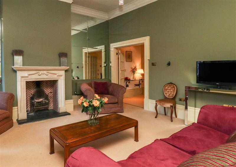 The living room at Lion House, Moretonhampstead