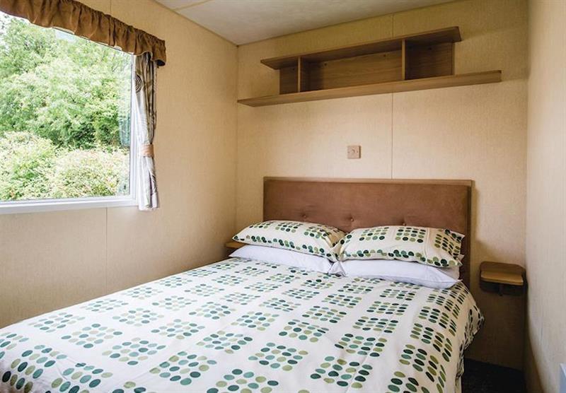 Bedroom in a Silver 2 at Liskey Hill Holiday Park in Perranporth, North Cornwall