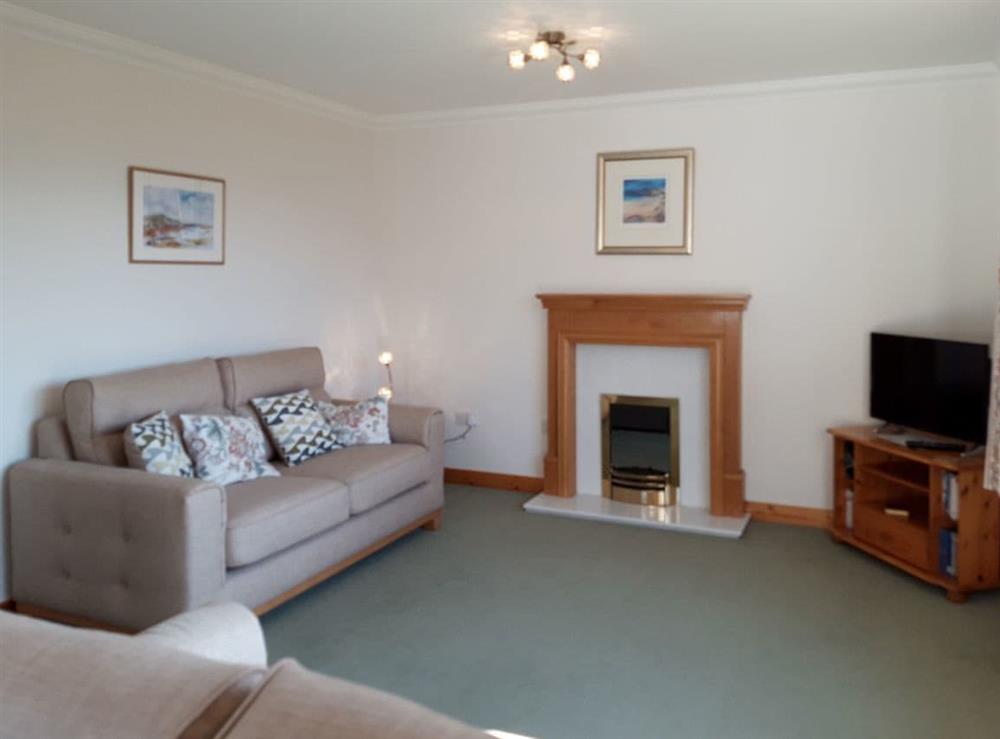 Spacious living room at Lismore Cottage in North Ballachulish, near Glencoe, Highlands, Inverness-Shire