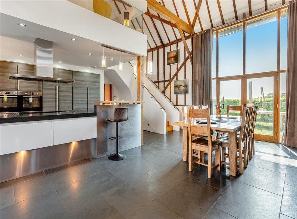Kitchen/diner at Liston Hall Barn in Gosfield, Essex