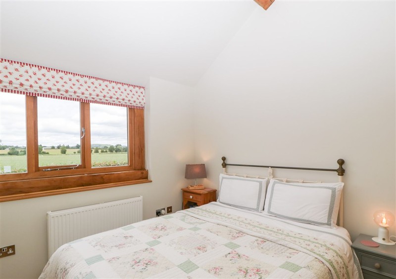 One of the bedrooms at Little Acorn Cottage, Munsley near Ledbury