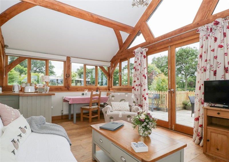 The living room at Little Acorn Cottage, Munsley near Ledbury