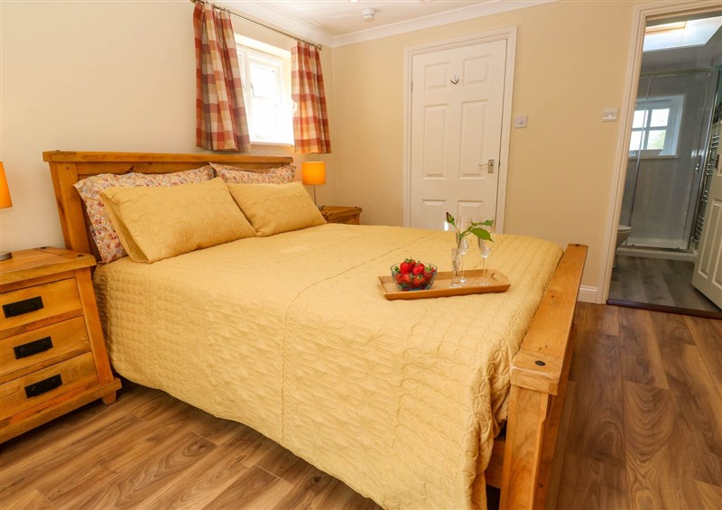 This is the bedroom at Little Acorns, Gweek