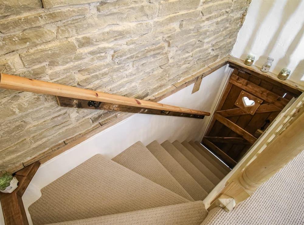 Stairs at Little Badger Cottage in Kirkburton, near Huddersfield, West Yorkshire