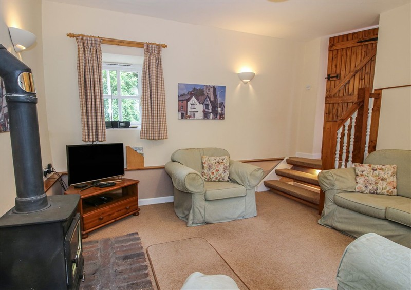 Relax in the living area at Little Barn, Trefonen