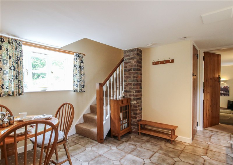 The living area at Little Barn, Trefonen