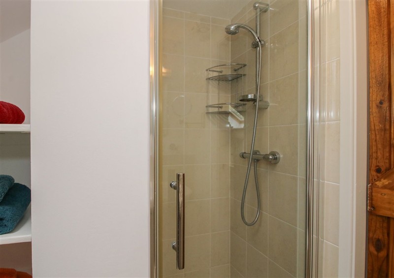 This is the bathroom at Little Barn, Trefonen