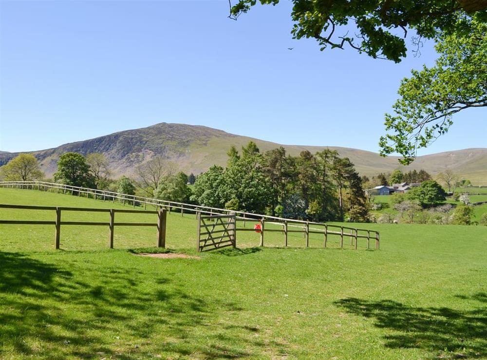 Magnificent rural views at Little Bay Byre in Hesket Newmarket, near Caldbeck, Cumbria