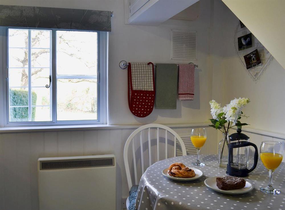 Light and airy kitchen.diner at Little Birketts Cottage in Holmbury St Mary, near Dorking, Surrey