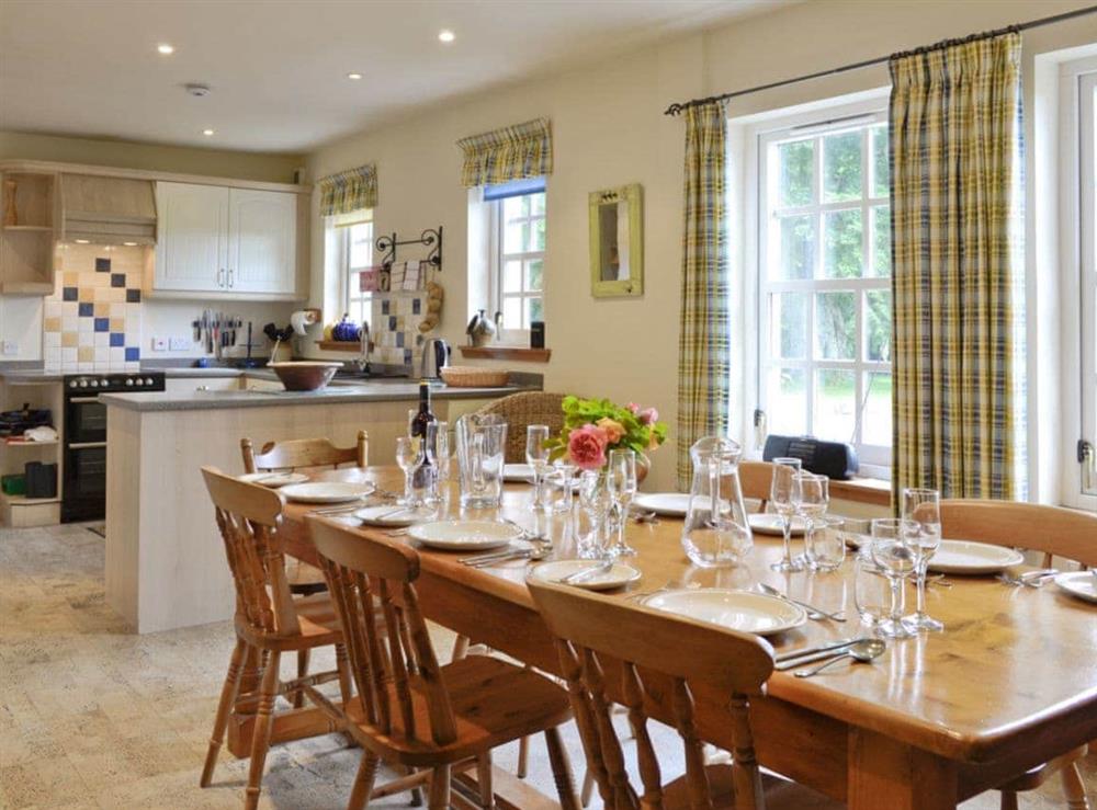 Large kitchen/diner at Little Blackhall Lodge in near Banchory, Aberdeenshire
