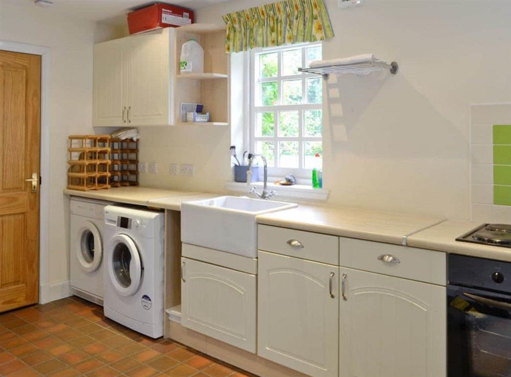 Useful utility room at Little Blackhall Lodge in near Banchory, Aberdeenshire