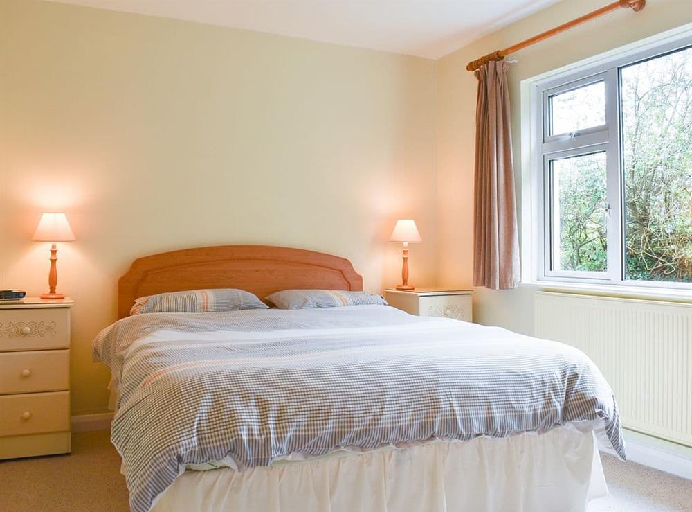 Double bedroom at Little Blagdon Bungalow in North Tamerton, near Bude, Cornwall