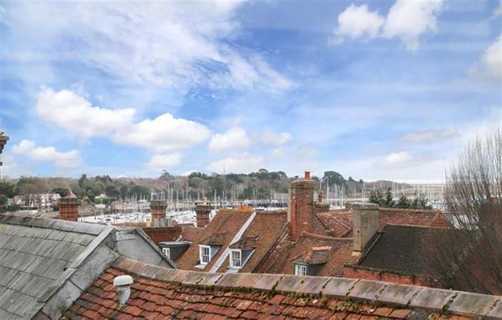 Views over the houses at Little Blue, Lymington, Hampshire