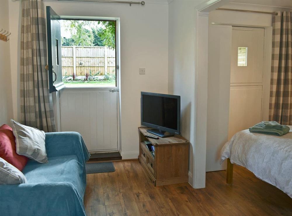 Cosy living area at Little Brook in Ningwood, near Newport, Isle of Wight