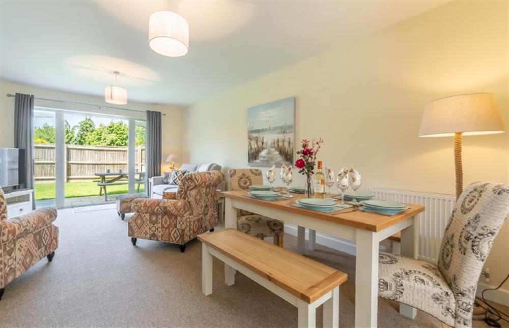 Ground floor:  Sitting and dining area at Little Bunting, Heacham near Kings Lynn
