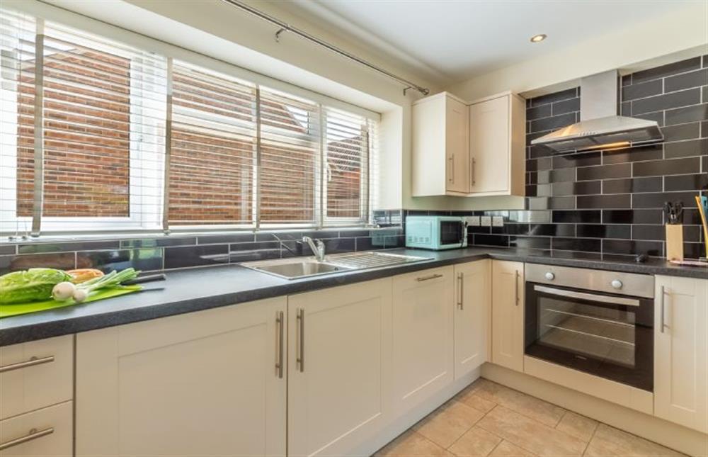 Ground floor:  Well-equipped kitchen with electric oven and hob at Little Bunting, Heacham near Kings Lynn