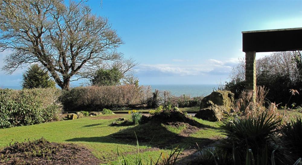 The view from the garden at Little Chert in Ventnor, Isle Of Wight