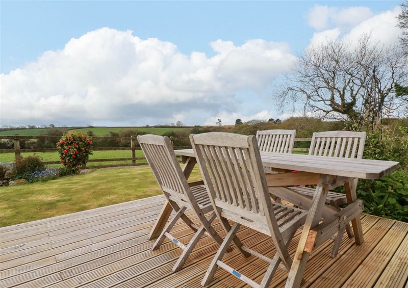 Enjoy a cup of tea on the patio