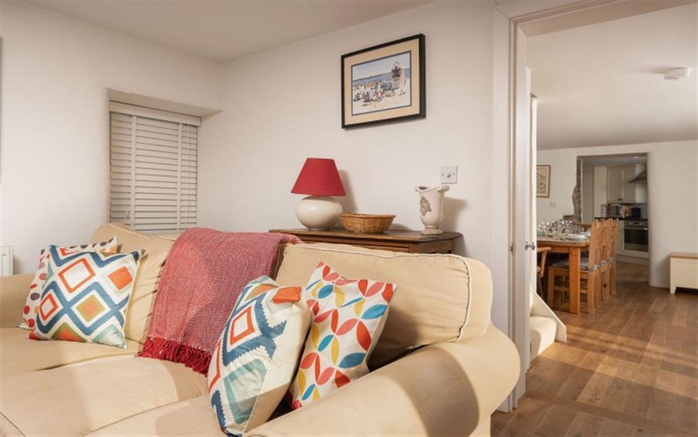 Relax in the living area at Little Coombe in Bigbury