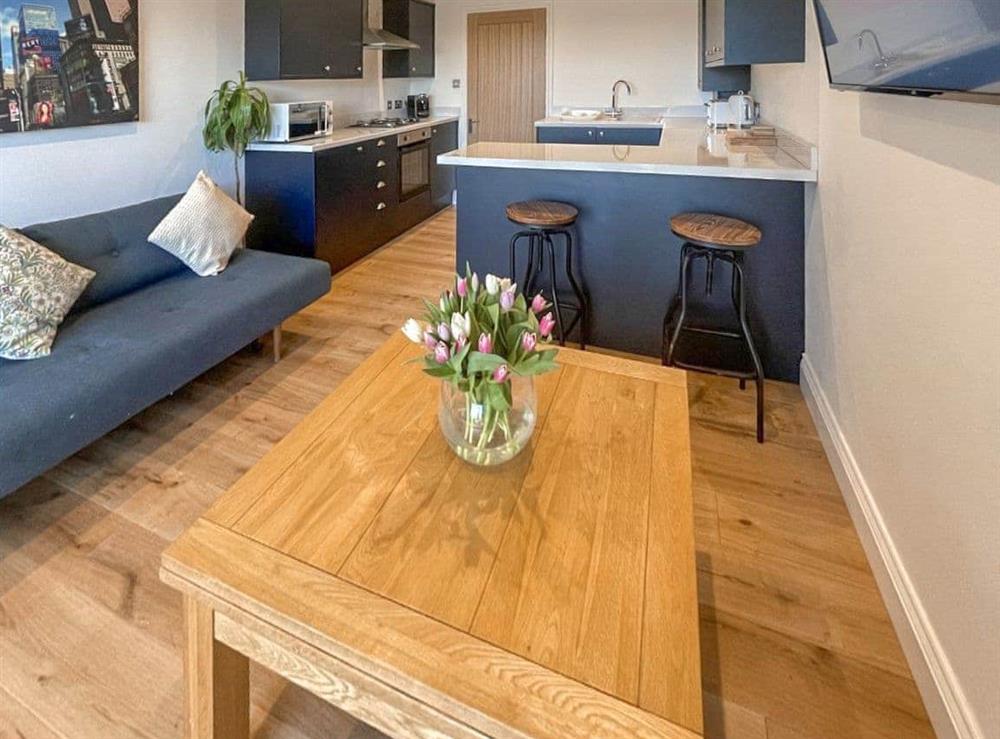 Open plan living space at Little Crickets House in Bognor Regis, West Sussex