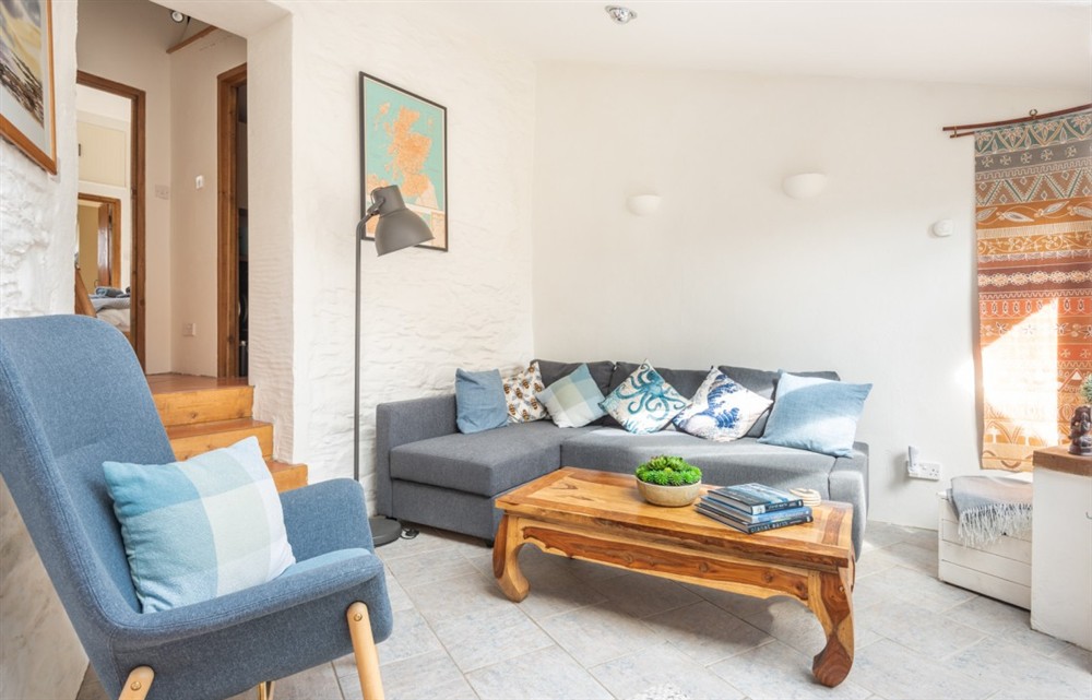 The living area at Little Cumery in Aveton Gifford