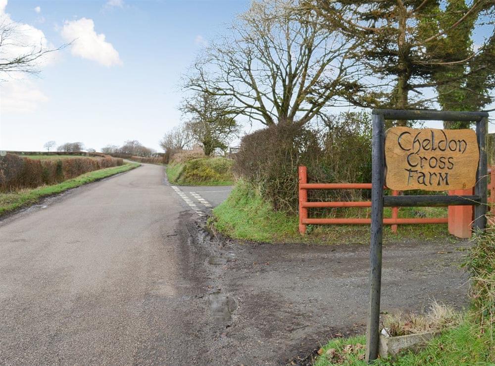 Entrance at Little Dartmoor View in Cheldon, near Chulmleigh, Devon