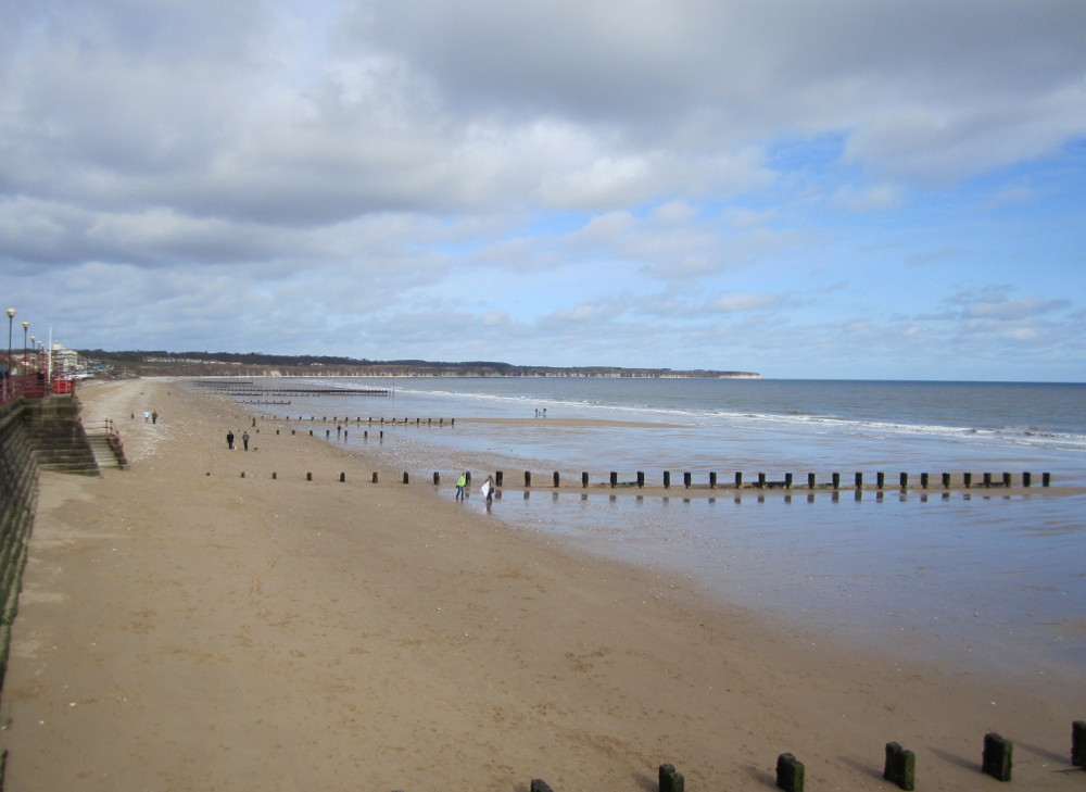 The beach at Little Eden Country Park in Carnaby, Bridlington, Yorkshire
