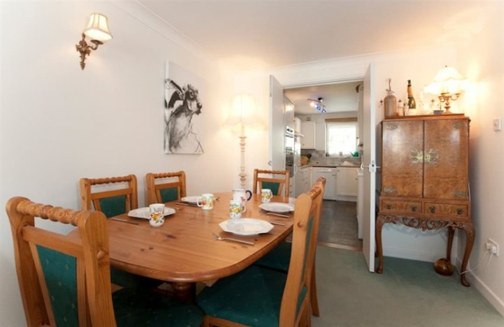 Dining Area at Little Egret in St Mawes, Cornwall